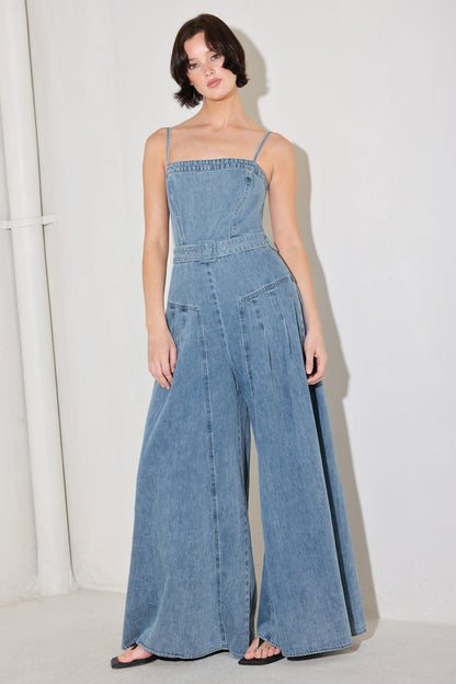 COASTAL CONFIDENCE DENIM JUMPSUIT Flying Tomato