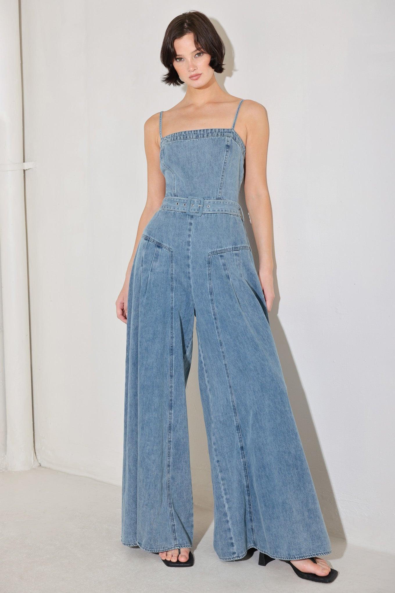 COASTAL CONFIDENCE DENIM JUMPSUIT Flying Tomato