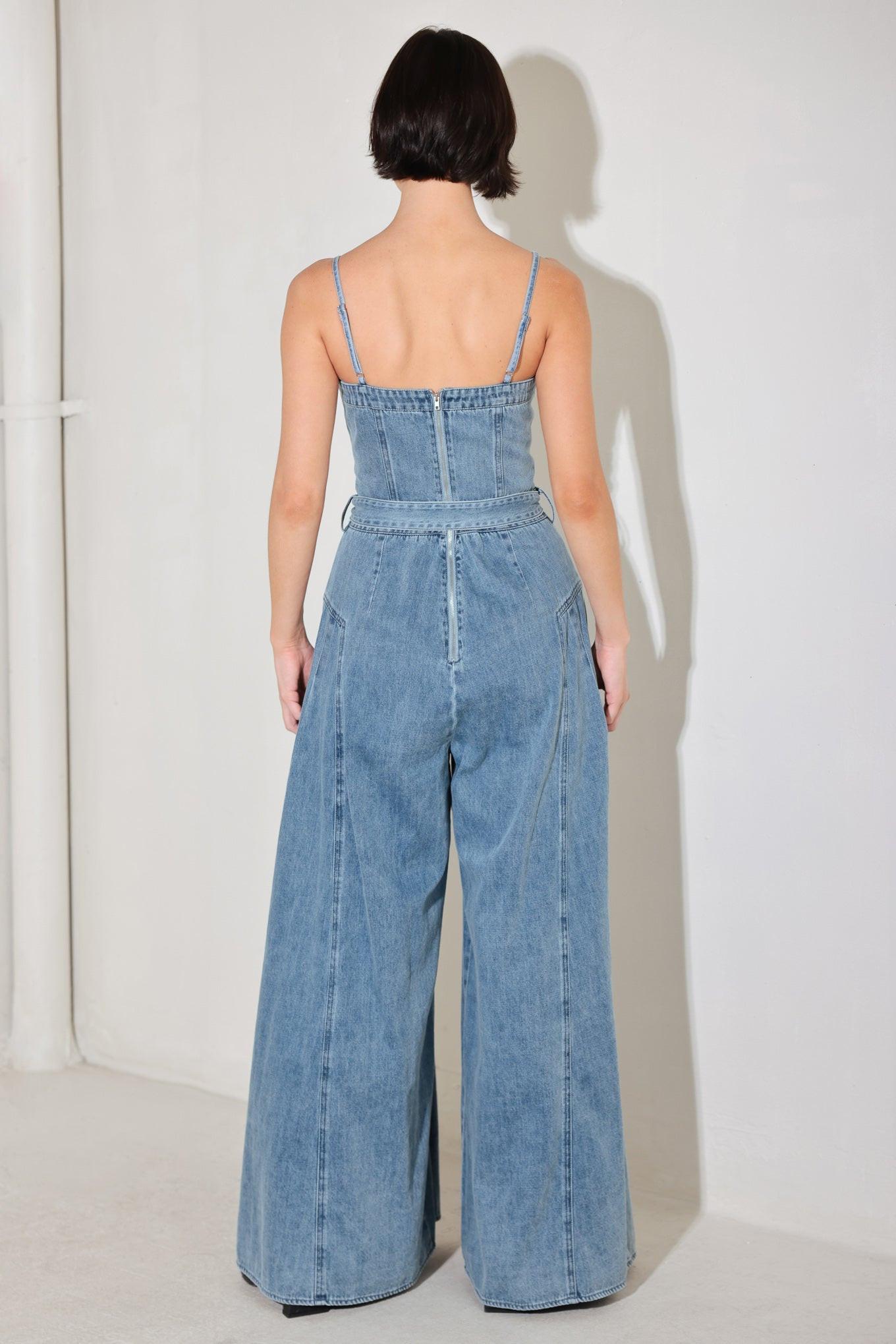 COASTAL CONFIDENCE DENIM JUMPSUIT Flying Tomato
