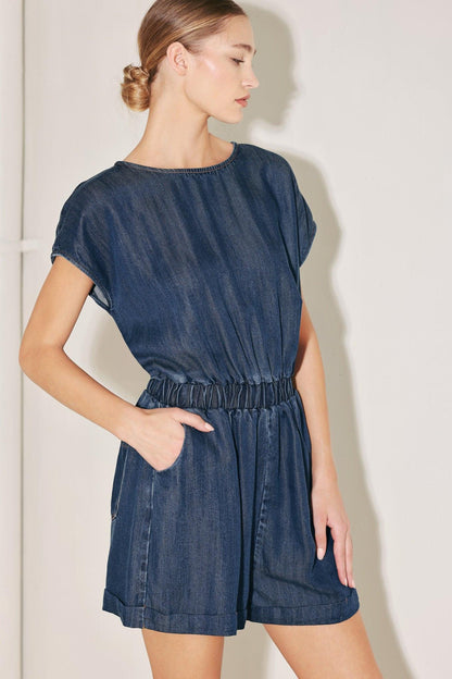 MODERN MARINA WOVEN ROMPER Flying Tomato