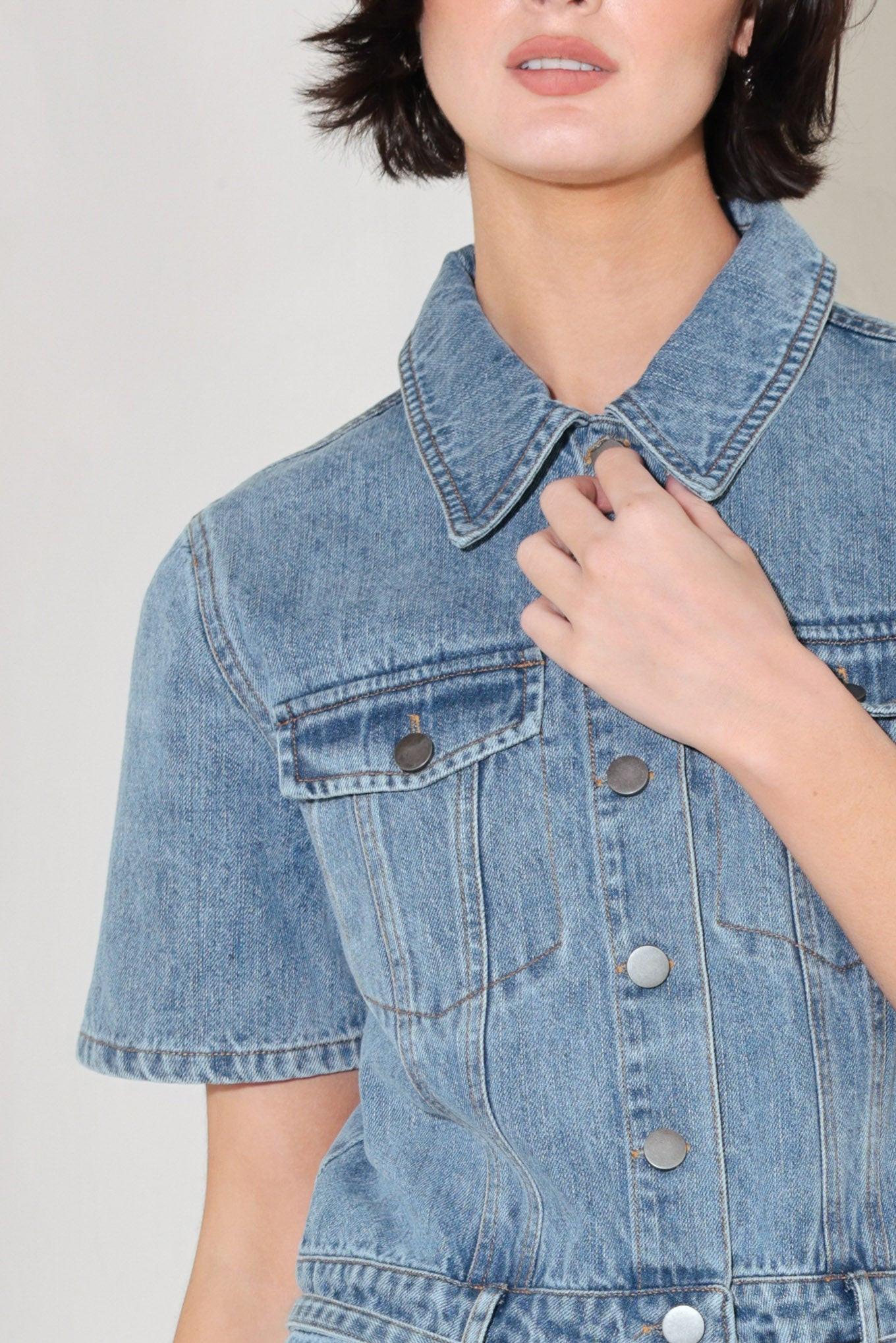 LAIDBACK LUXE DENIM ROMPER Flying Tomato