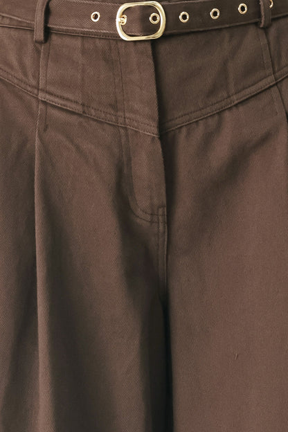 BROWN SUGAR STATEMENT WOVEN PANTS Flying Tomato