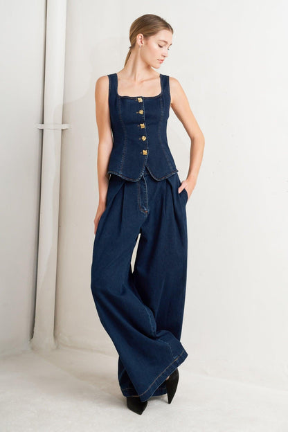 QUIET LUXE DENIM PANTS Flying Tomato