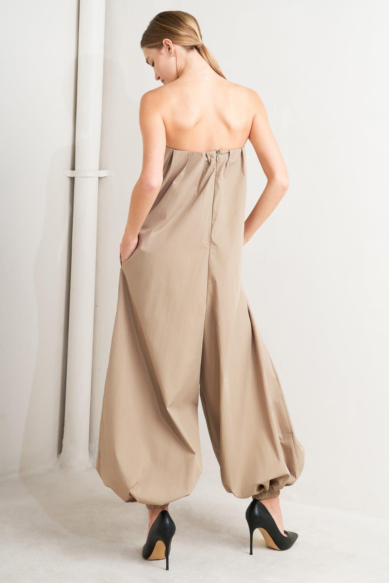 QUIET SENSUALITY WOVEN JUMPSUIT Flying Tomato
