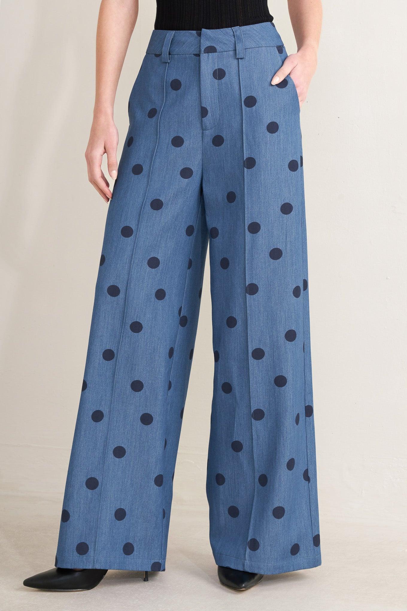 MIDNIGHT POLKA WOVEN PANTS Flying Tomato