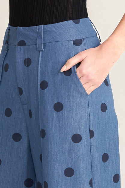 MIDNIGHT POLKA WOVEN PANTS Flying Tomato