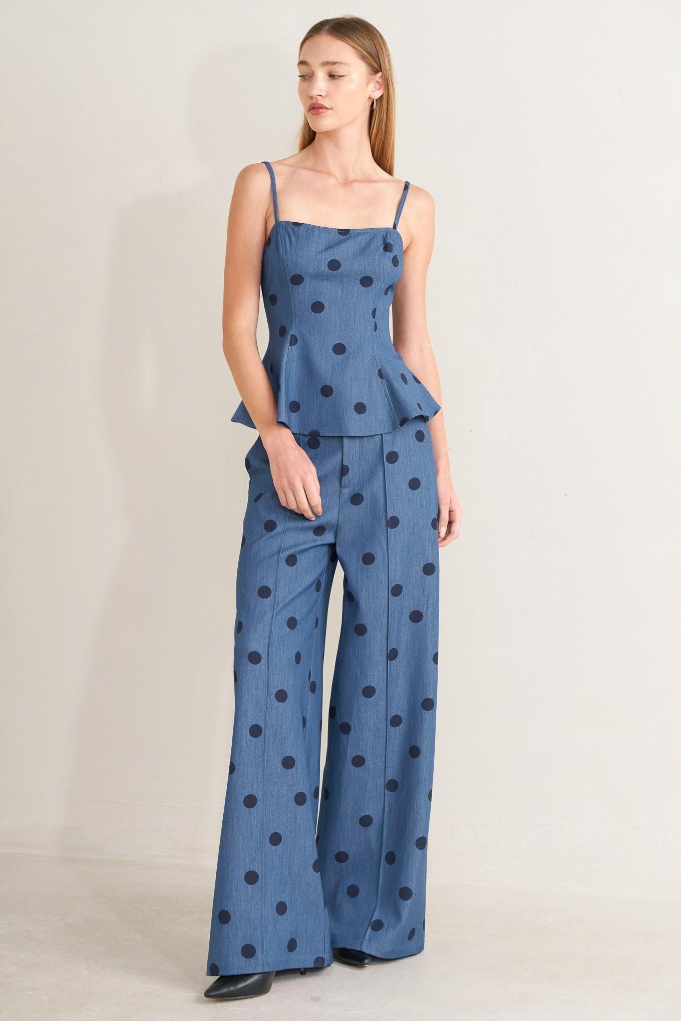 MIDNIGHT POLKA WOVEN PANTS Flying Tomato