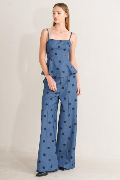 MIDNIGHT POLKA WOVEN PANTS Flying Tomato