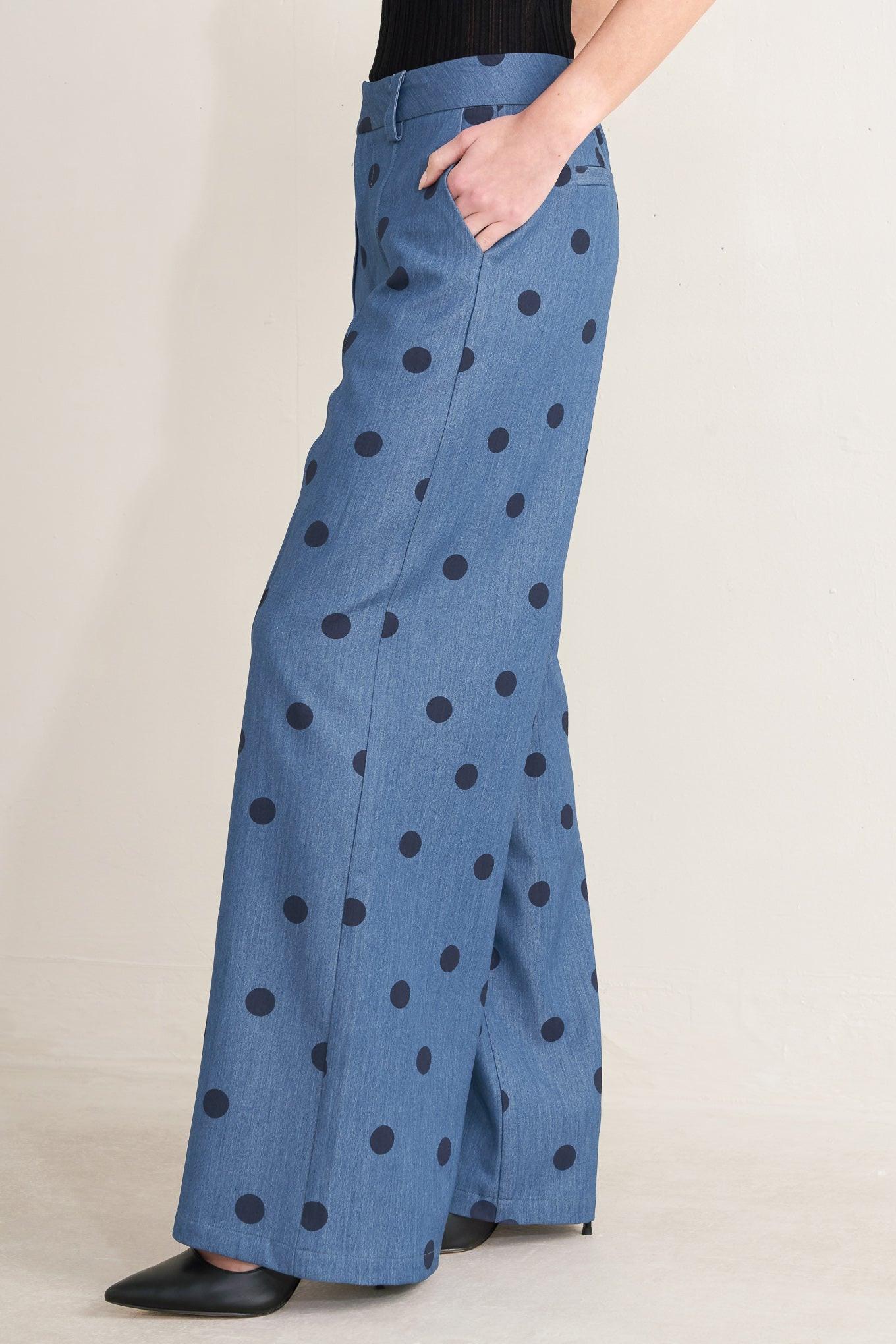 MIDNIGHT POLKA WOVEN PANTS Flying Tomato