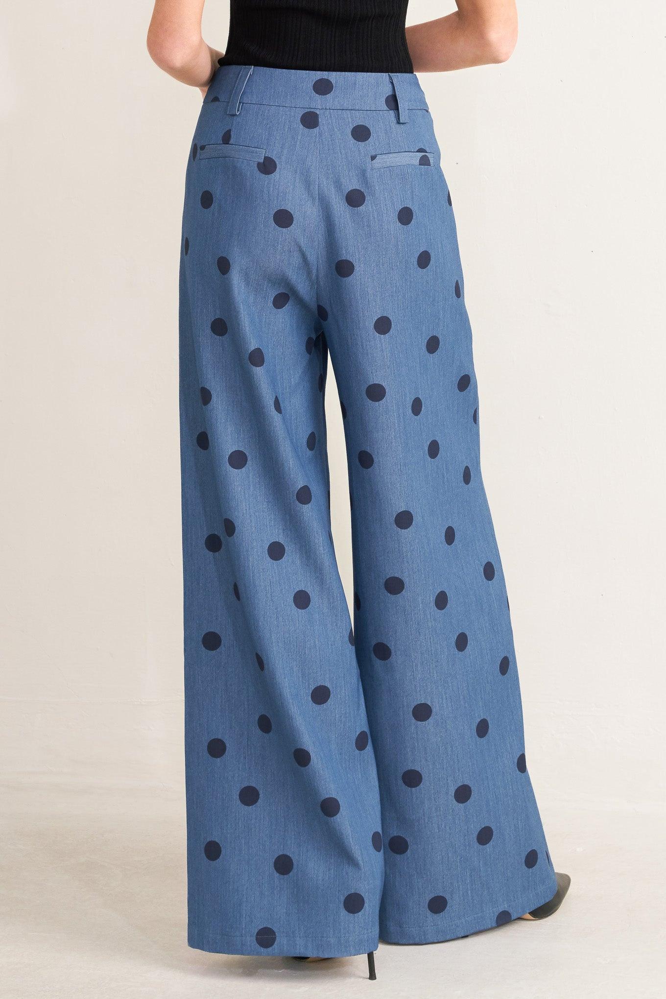 MIDNIGHT POLKA WOVEN PANTS Flying Tomato
