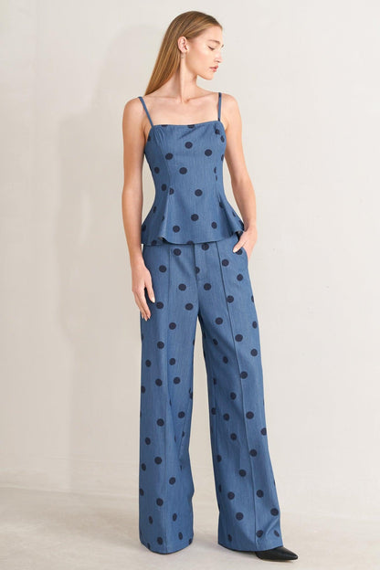 MIDNIGHT POLKA WOVEN PANTS Flying Tomato