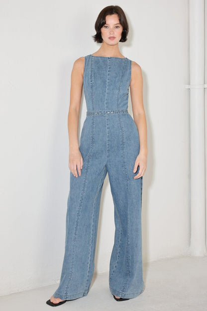 ELEVATED EDGE DENIM JUMPSUIT Flying Tomato