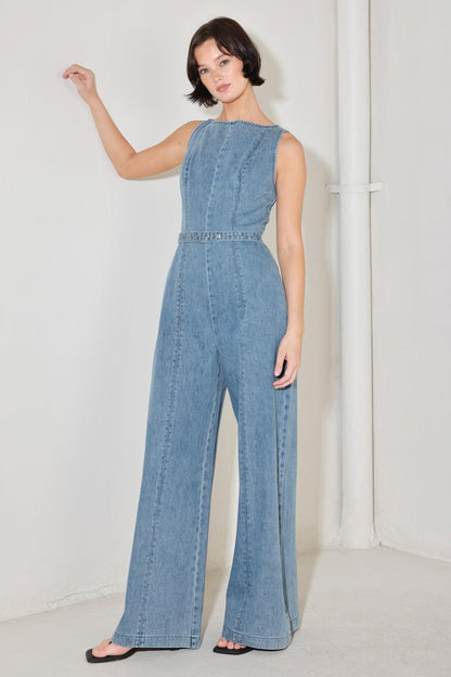 ELEVATED EDGE DENIM JUMPSUIT Flying Tomato