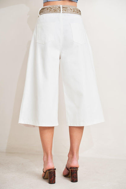MARBELLA MOMENT WOVEN CULOTTE PANTS Flying Tomato