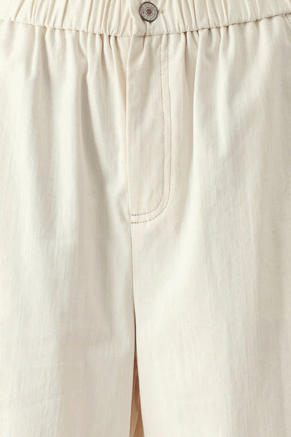 SUNDAY SOFT FLOW WOVEN CULOTTE PANTS Flying Tomato