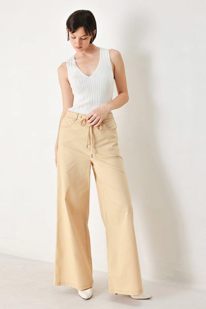 MODERN SAND WOVEN PANTS Flying Tomato