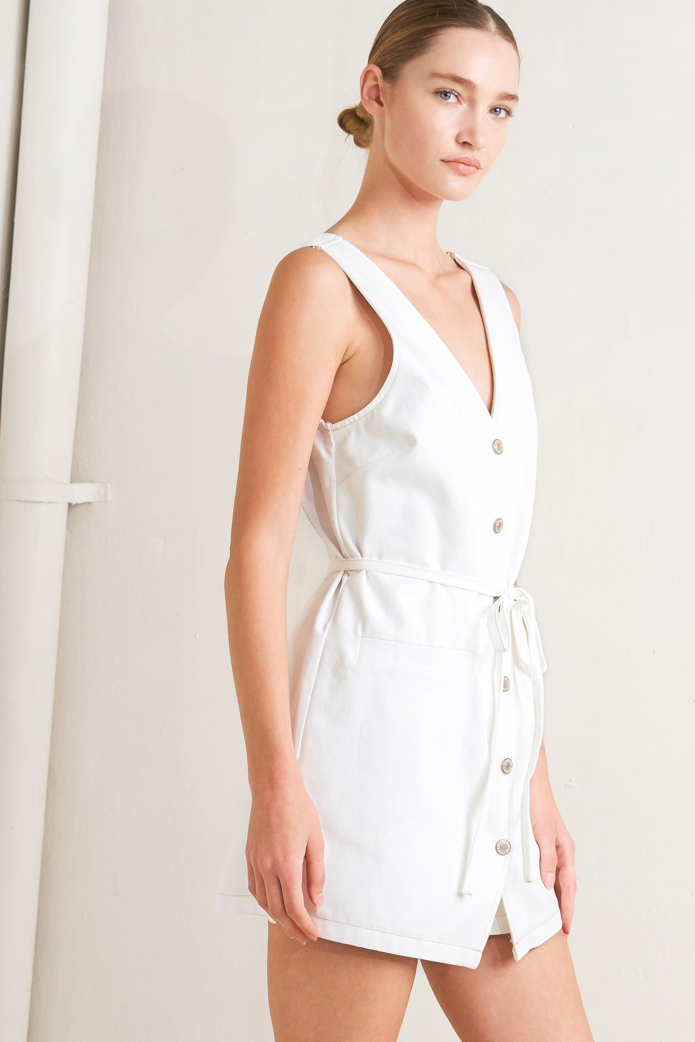 EFFORTLESS ATTRACTION WOVEN ROMPER Flying Tomato