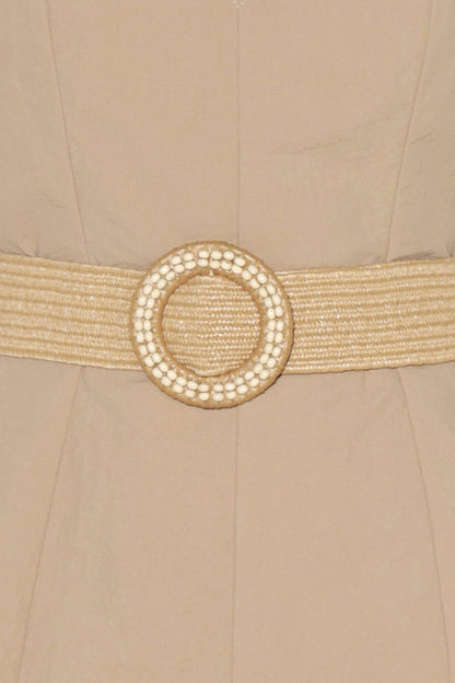 NEUTRAL GODDESS WOVEN JUMPSUIT Flying Tomato