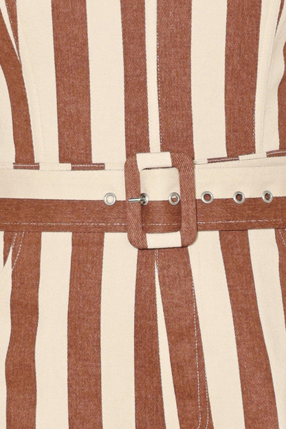 GOLDEN STRIPE ERA WOVEN JUMPSUIT Flying Tomato