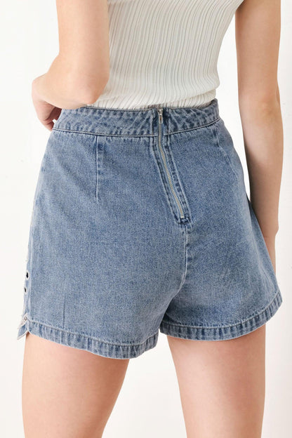 [PREORDER] FLORAL LOVE DENIM SKORT Flying Tomato