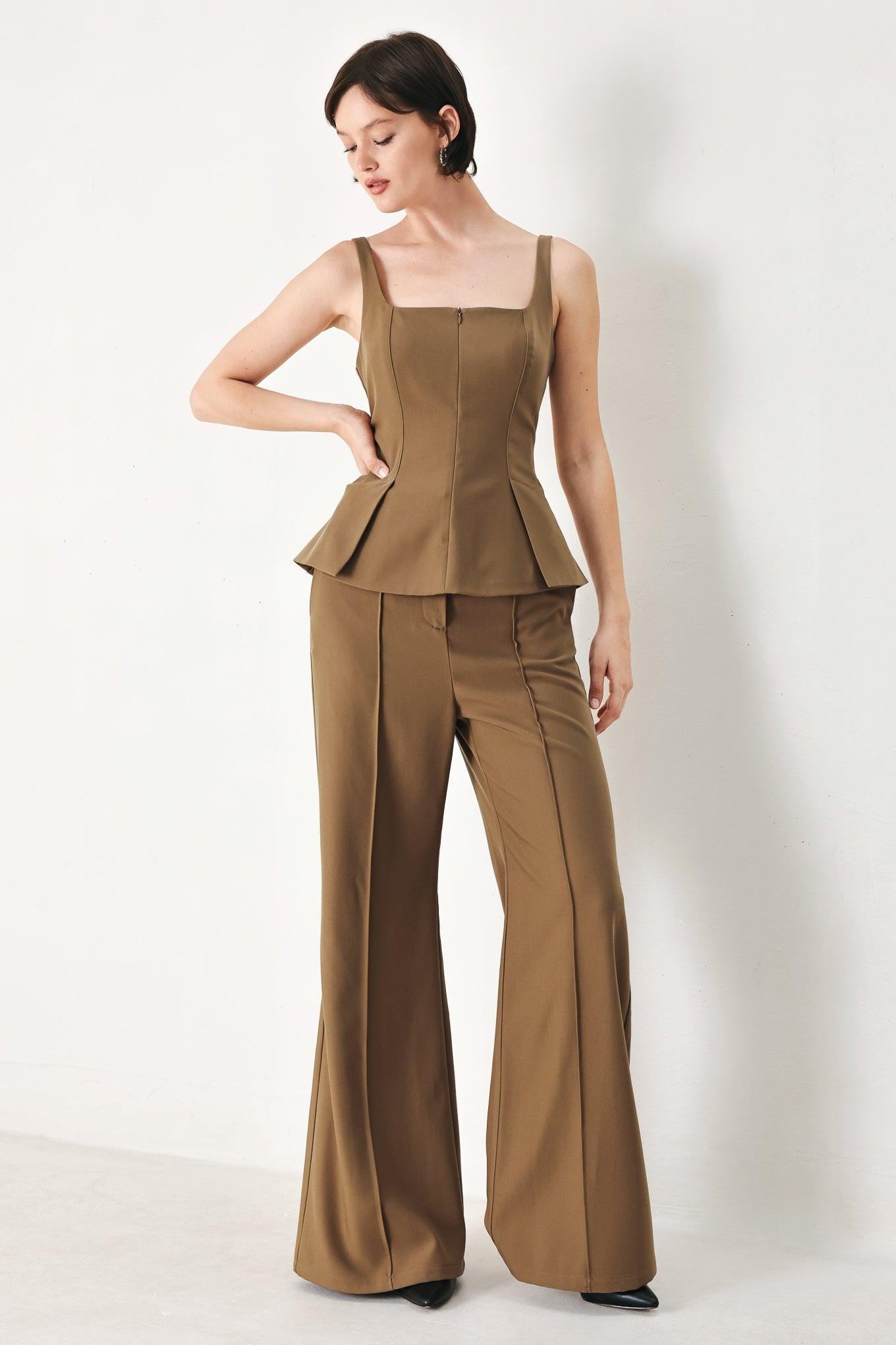 RICH SILHOUETTE WOVEN PANTS Flying Tomato