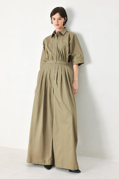 OLIVE DAYDREAM WOVEN JUMPSUIT Flying Tomato