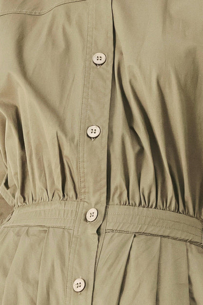 OLIVE DAYDREAM WOVEN JUMPSUIT Flying Tomato