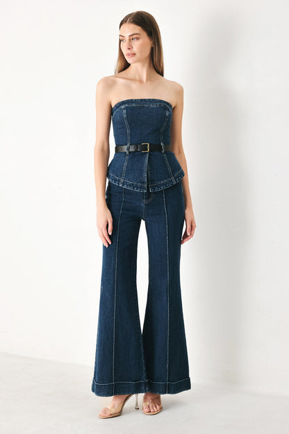 SKYLINE FLARE DENIM PANTS Flying Tomato