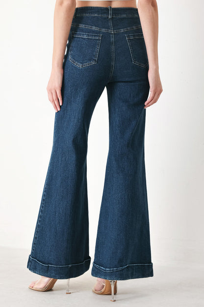 SKYLINE FLARE DENIM PANTS Flying Tomato
