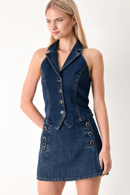 RUN THE CITY DENIM SKORT Flying Tomato