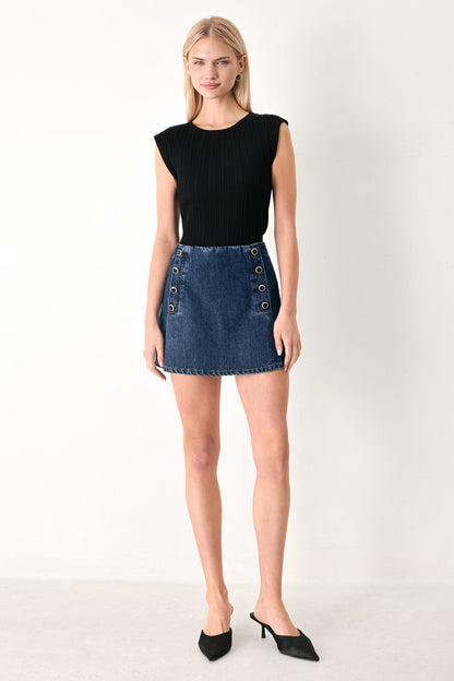 RUN THE CITY DENIM SKORT Flying Tomato