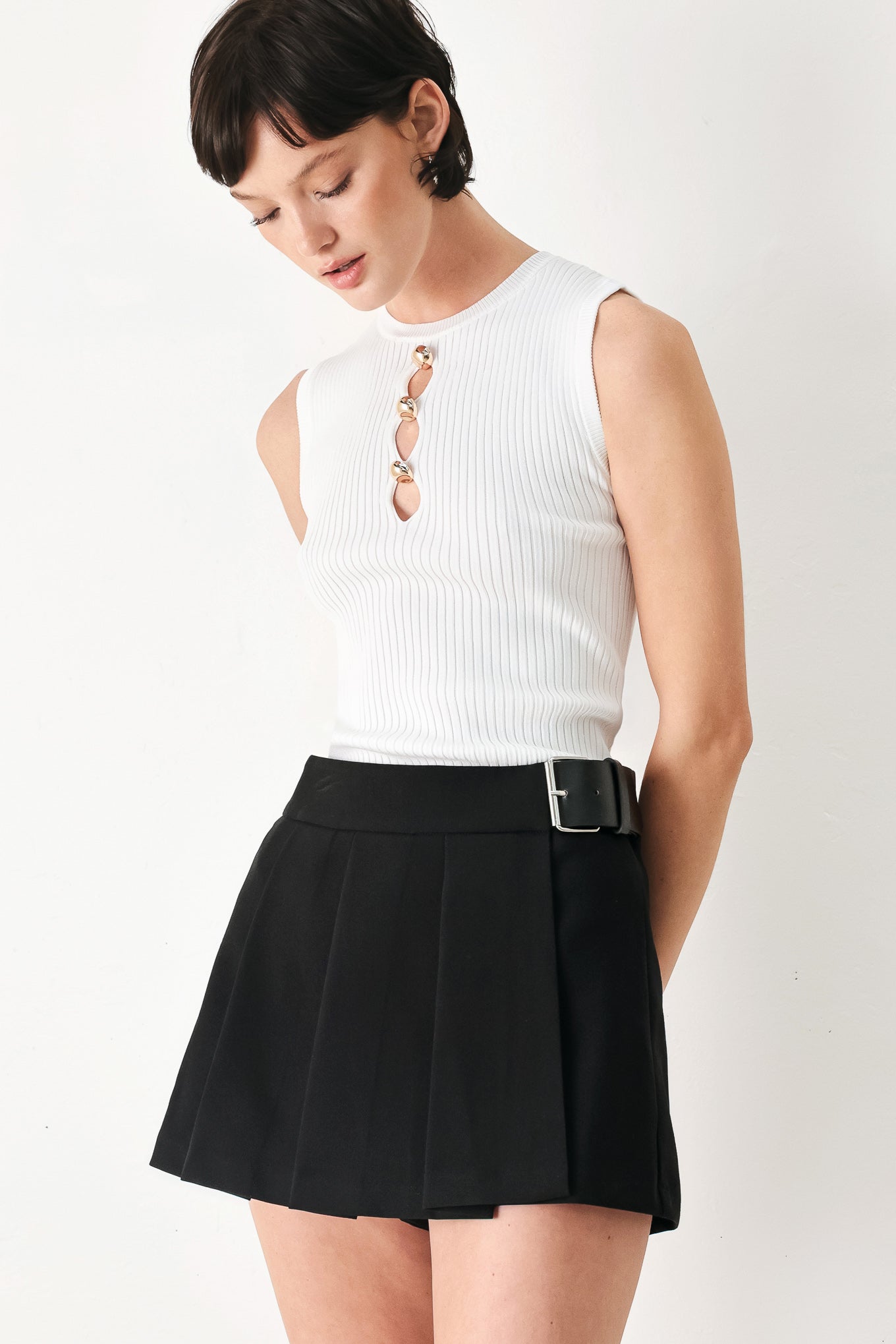 NOIR FLIRT DENIM SKORT Flying Tomato