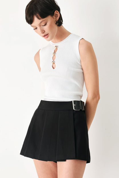 NOIR FLIRT DENIM SKORT Flying Tomato