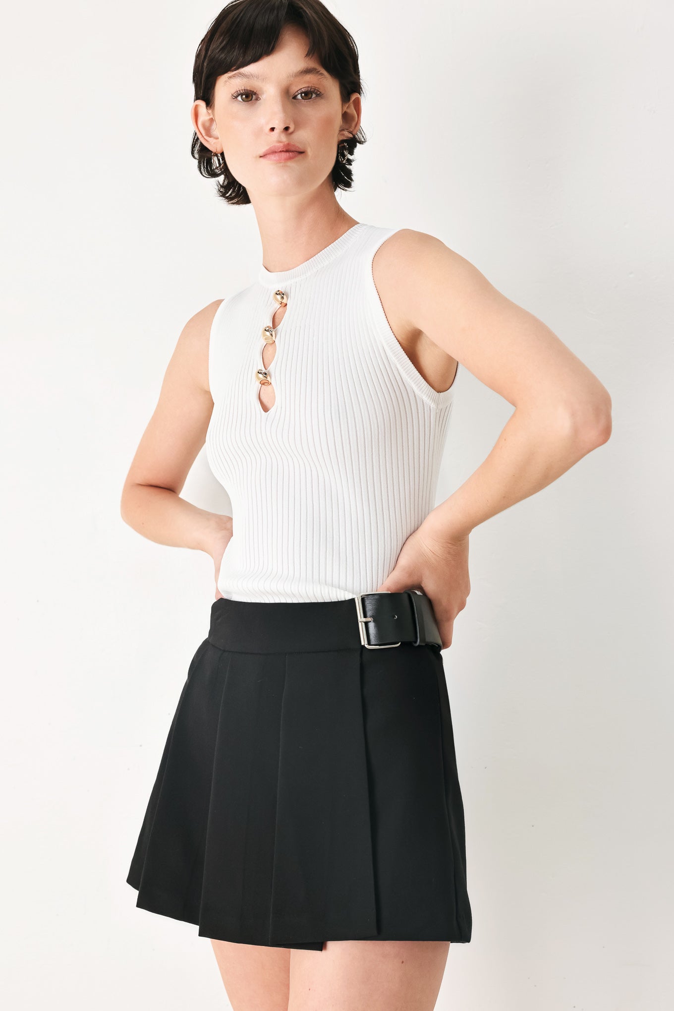 NOIR FLIRT DENIM SKORT Flying Tomato