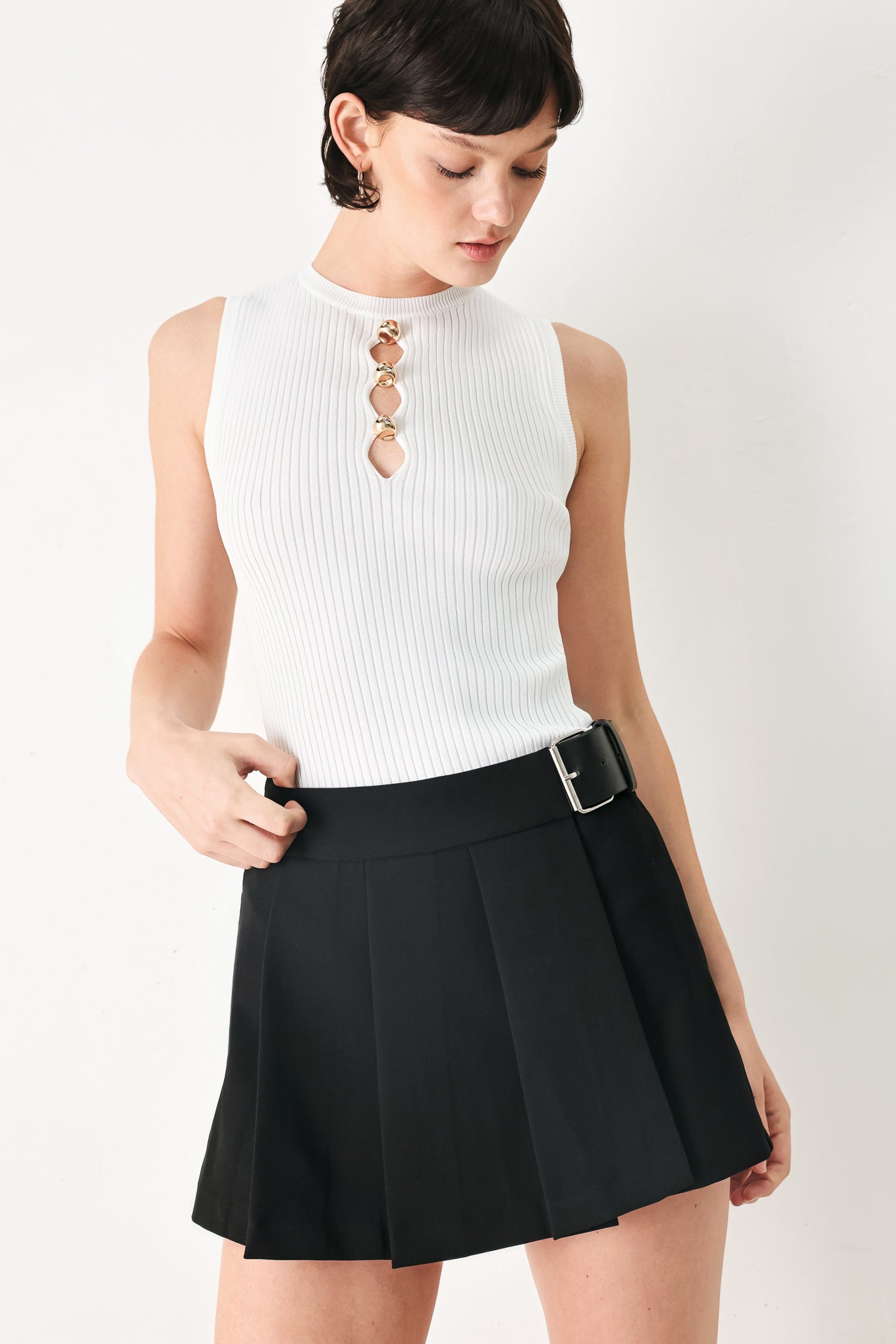 NOIR FLIRT DENIM SKORT Flying Tomato