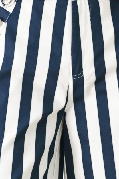 NAVY BLOSSOM WOVEN PANTS Flying Tomato