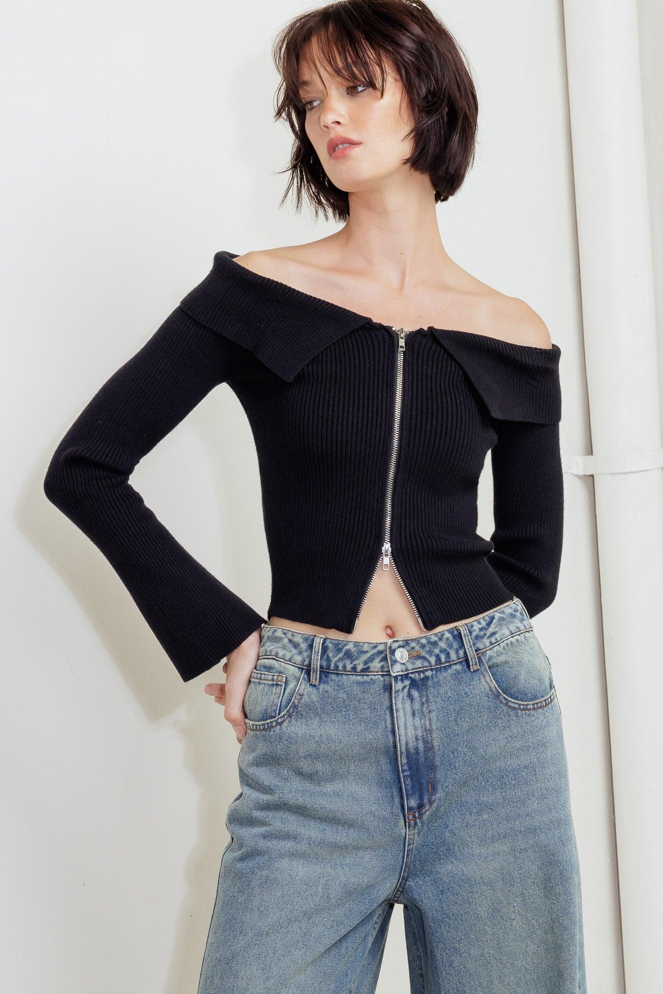CHANGE OF PACE SWEATER TOP Flying Tomato