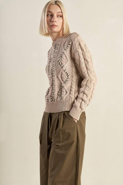 LITTLE BIT IN LOVE SWEATER KNIT TOP Flying Tomato