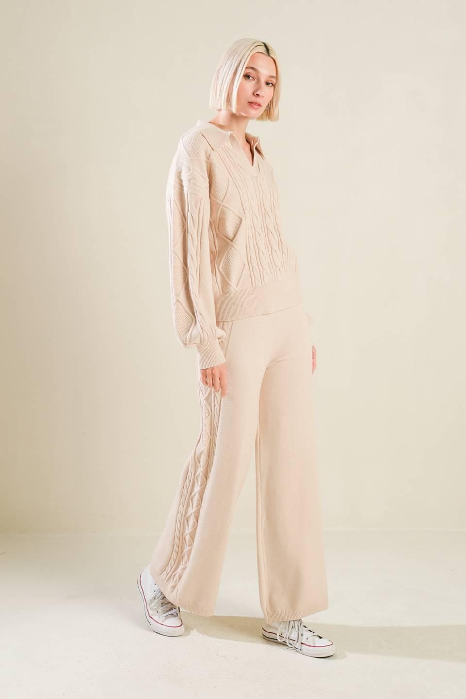 HOLD YOUR GAZE SWEATER KNIT TOP Flying Tomato