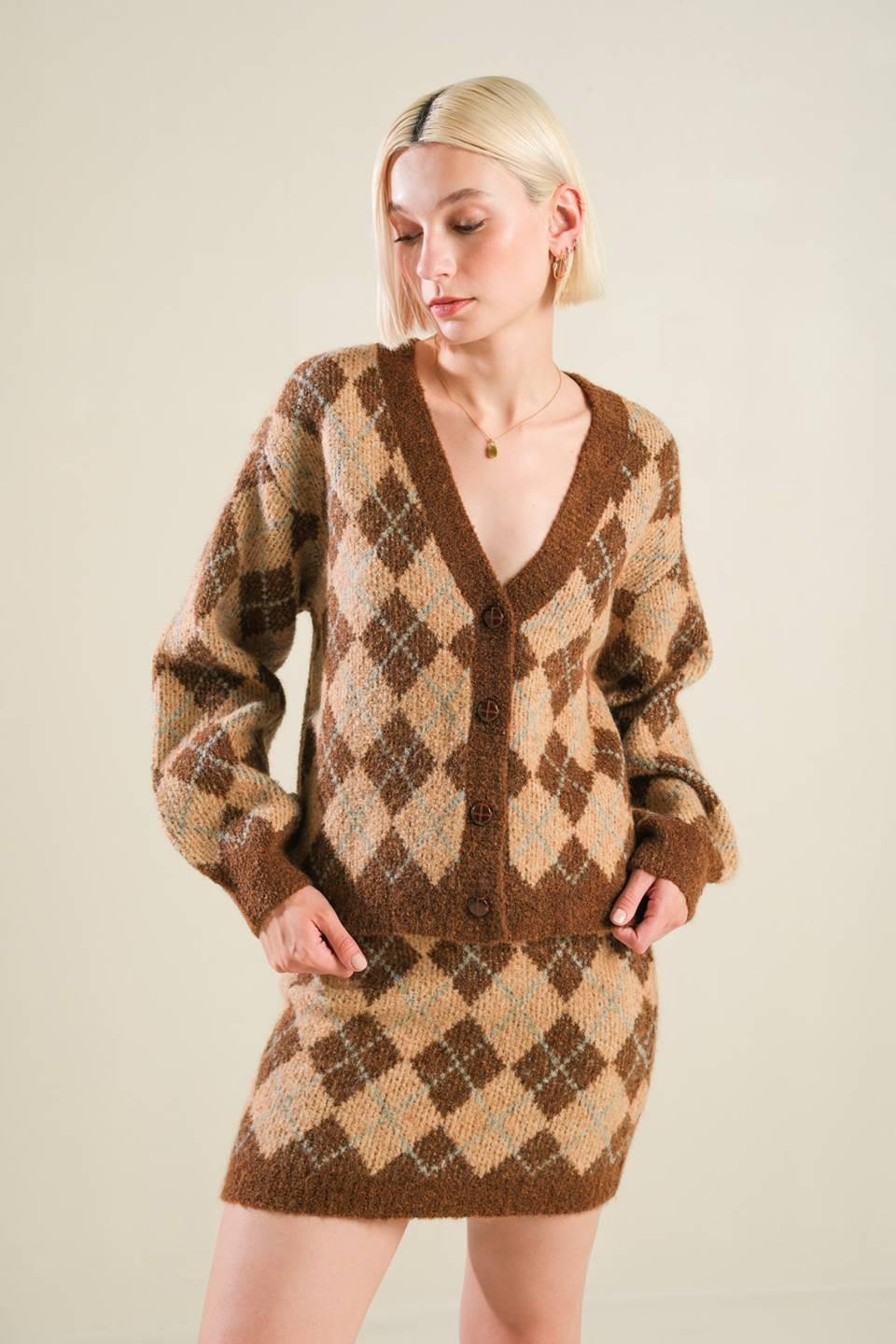 CHAMPAGNE COAST SWEATER CARDIGAN Flying Tomato