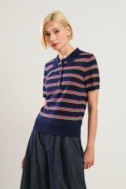 PRETTY IN PARADISE POLO TOP Flying Tomato