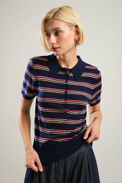 PRETTY IN PARADISE POLO TOP Flying Tomato