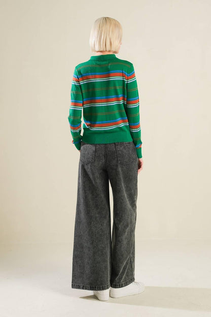 CALL IT FATE SWEATER POLO TOP Flying Tomato