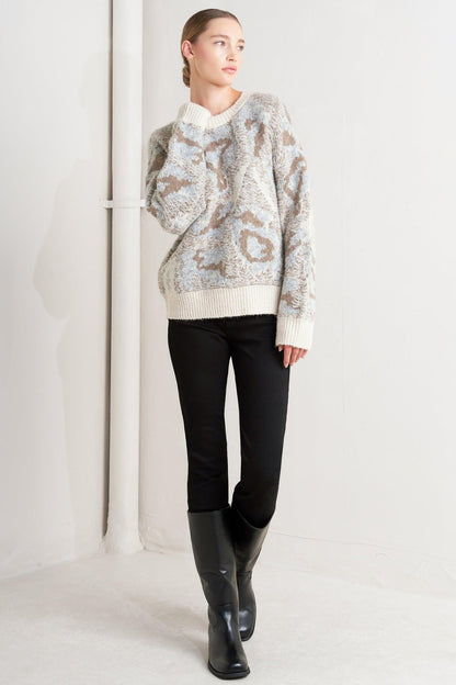PROMINENT CHARM PULLOVER SWEATER TOP Flying Tomato