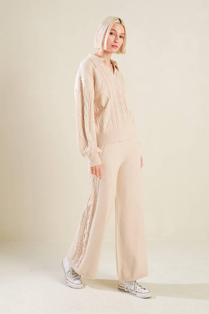 HOLD YOUR GAZE SWEATER KNIT PANTS Flying Tomato
