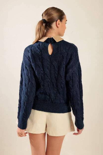 TOTALLY SMITTEN PULLOVER SWEATER TOP Flying Tomato