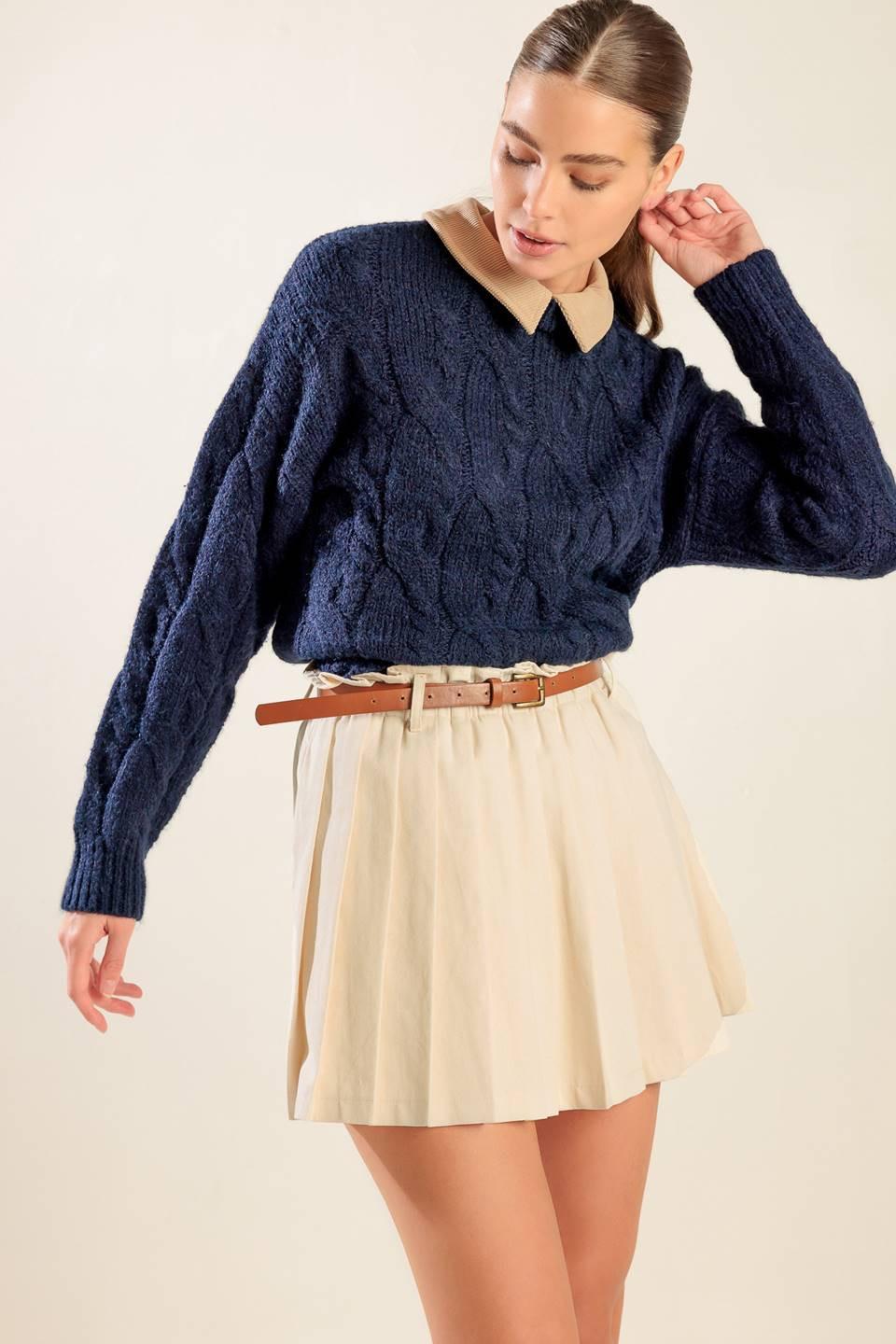 TOTALLY SMITTEN PULLOVER SWEATER TOP Flying Tomato
