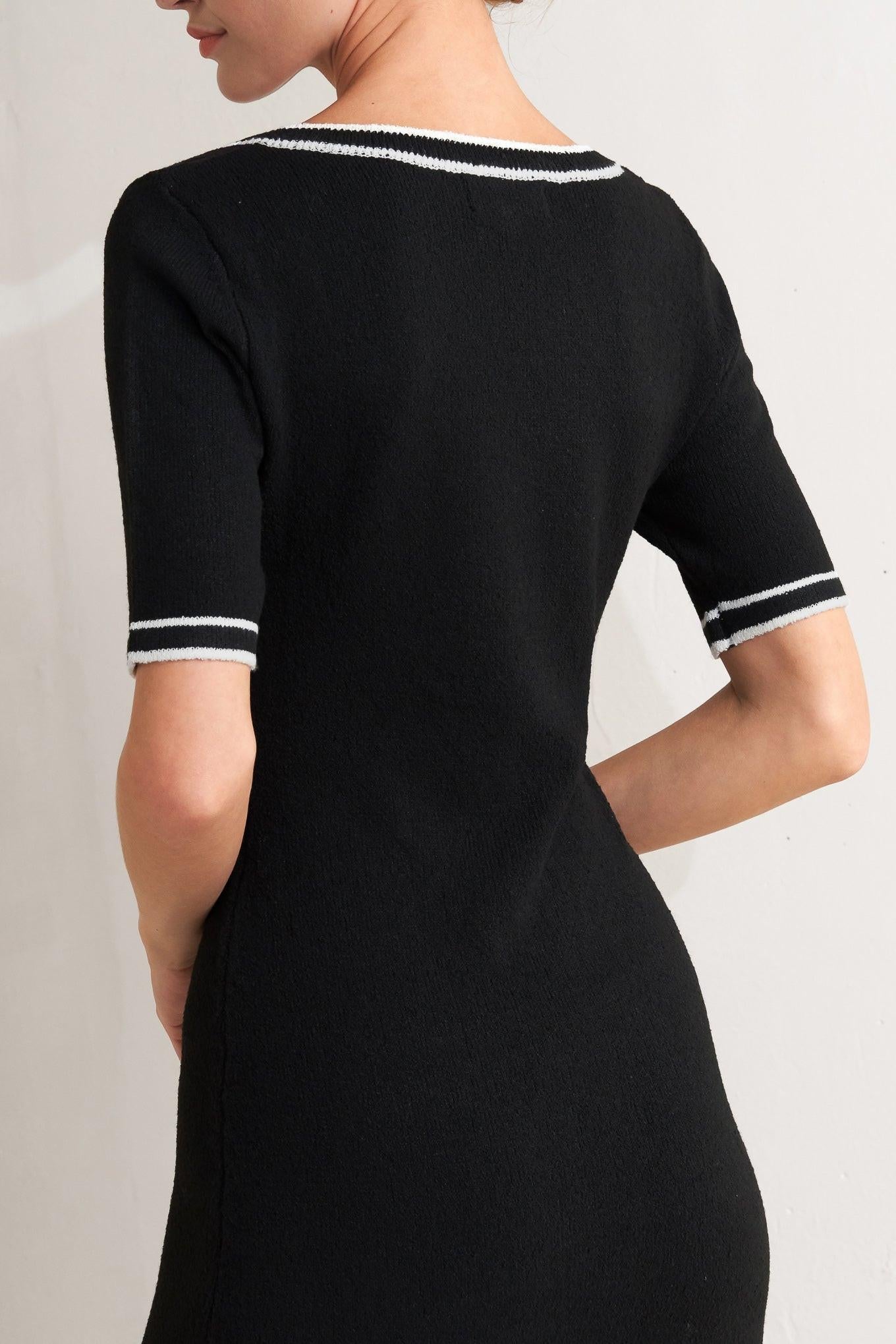 MODERN CLASSIC SWEATER KNIT MIDI DRESS Flying Tomato