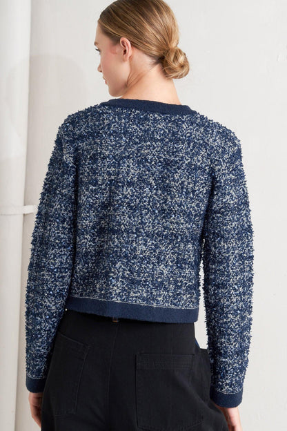 BOUTIQUE GLANCE SWEATER KNIT CARDIGAN Flying Tomato