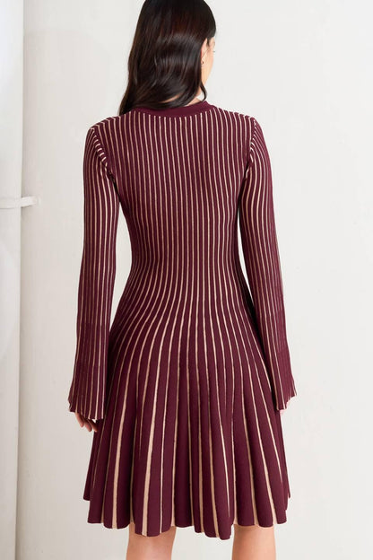 VERTICAL GRACE SWEATER MINI DRESS Flying Tomato